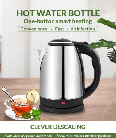 2L Imported Stainless Steel Electric Kettle