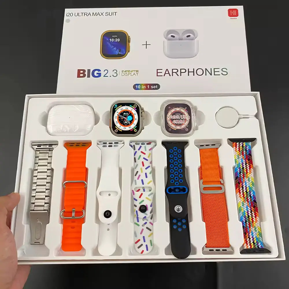 7 In 1 ultra Smart Watch with Airpods