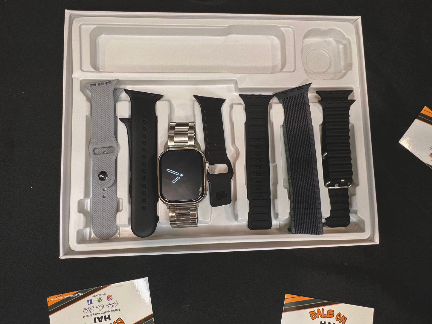 Luxury Apple Copy Smart Watches With 7 Straps AmoLed Display (Special Rado Strap)