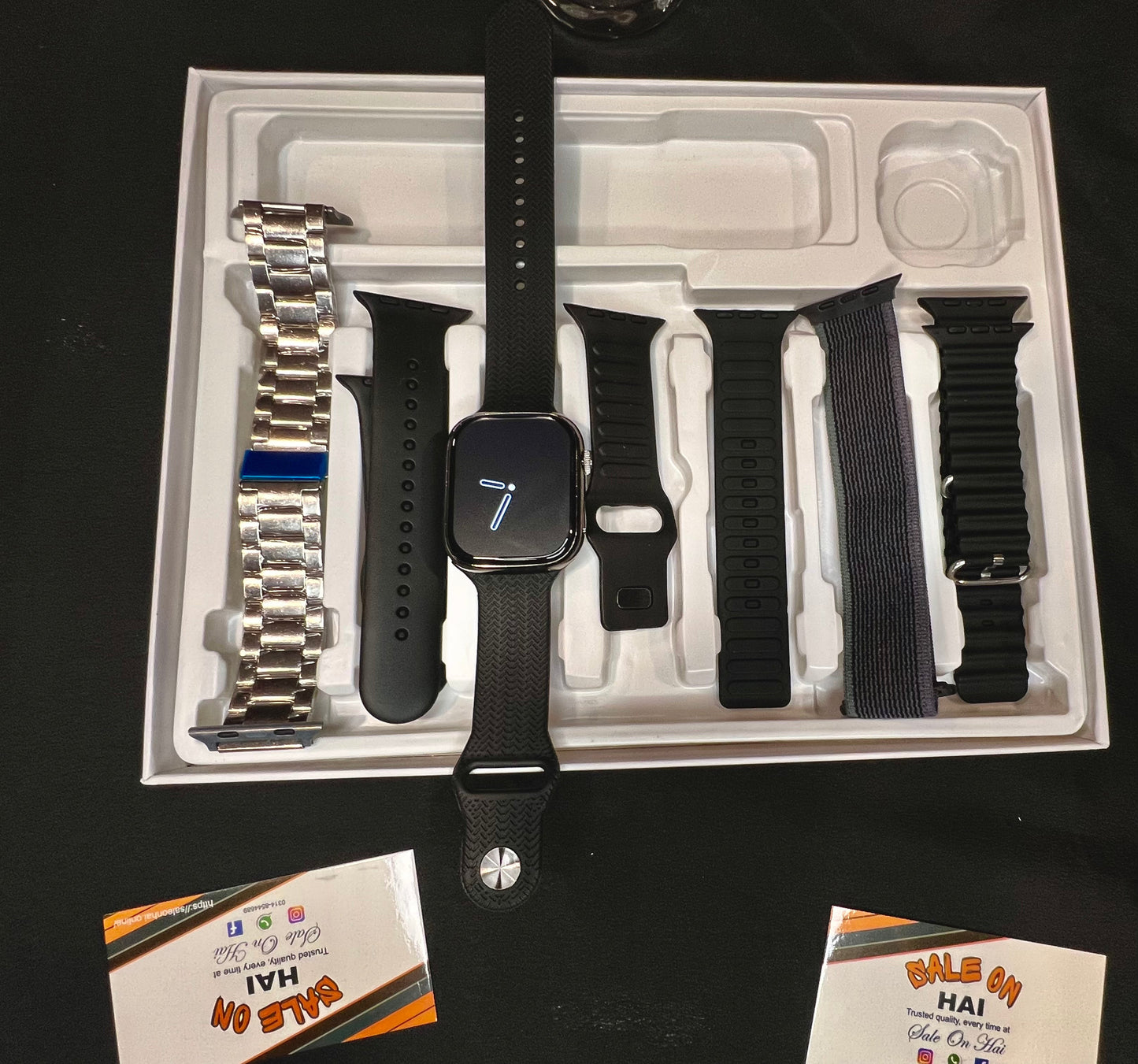 Luxury Apple Copy Smart Watches With 7 Straps AmoLed Display (Special Rado Strap)