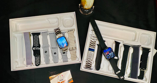 Bundle Of Two Luxury Smart Watches With 7 Straps (Apple Copy)